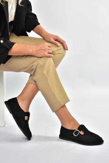 Fox Shoes V846871002 Black Suede Casual Women's Shoes