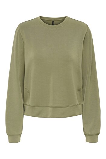 ONLY Women's Khaki Onlmaya L/S Modal Top Jrs Sweatshirt 15361163-Mermaid