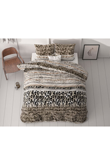 Sleeptime Premium bed linen set - OEKO-TEX® Standard 100, Grey, Microfiber, 140 x 220 cm, Origin Netherlands