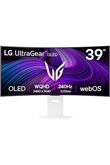 LG 39GX90SA-W UltraGear 39″ WQHD Curved Smart OLED Gaming Monitor with webOS