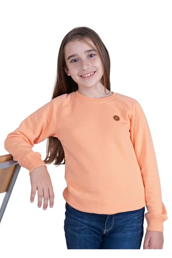 Ozmoz By Mukadder Özden Organic Orange Winter Girls' Sweatshirt