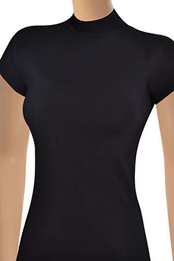 Öts Tricou pentru femei cu jumătate de gât cu jumătate de mânecă (96% bumbac - 4% elastan)