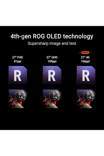 ASUS ROG Strix XG27UCDMG Gaming Monitor: 27-inch 4K panel, 240Hz, 0.03ms (GTG), Anti-Flicker 2.0, cu