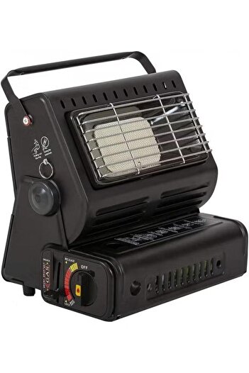 DLC 2-in-1 Portable Camping Stove and Heater for Heating and Cooking - Available in 2 Colors | Black - Red