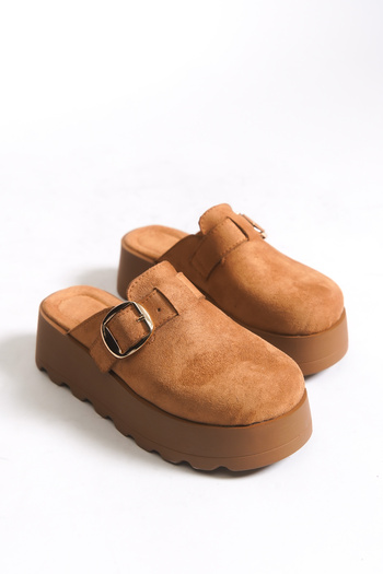 Riccon Elyvanora Women's Slippers 0012125 Tan