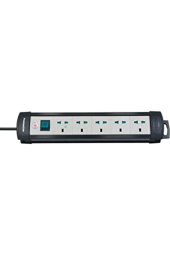 Brennenstuhl Pack (4 Pcs) PREMIUM LINE EXT. SOCKET 5 WAY 3M 13A PLUG & 5 NO. UNIVERSAL SOCKET WITH O