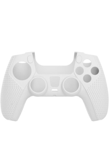 white shark Body Lock Silicone Case for PS5 Controller White Shark, White
