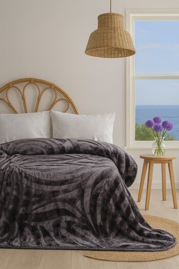 BED LİNE Lenta Double Blanket 200*220 Anthracite