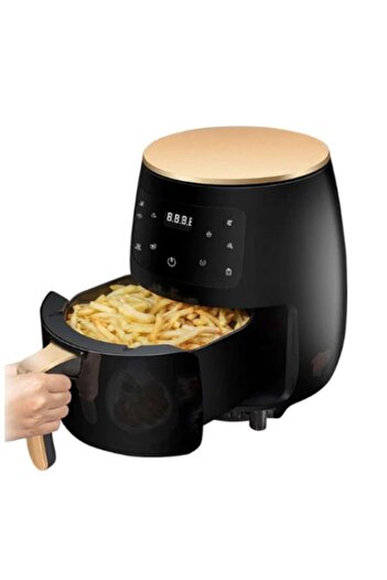 DEEBCO Oil-Free Air Fryer AT PERFORMANCE® 2400W, 6L, Hot Air Oven 360°, Baking Function – 50 Baking Pap