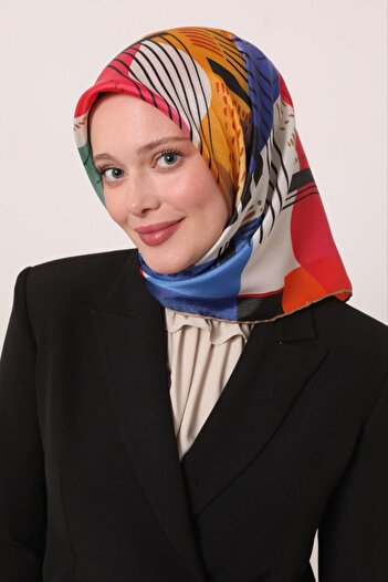 Levidor Striped Pattern Sparkling Crystal Scarf