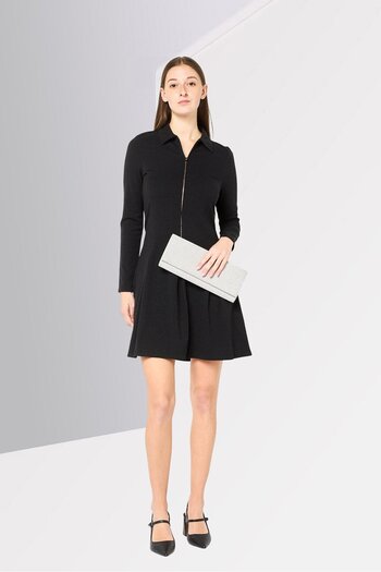 Lacoste Women Heather Mini Dress, Black