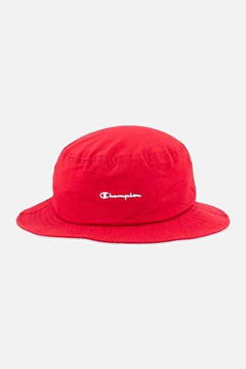 Champion Men Brand Logo Bucket Hat, Red