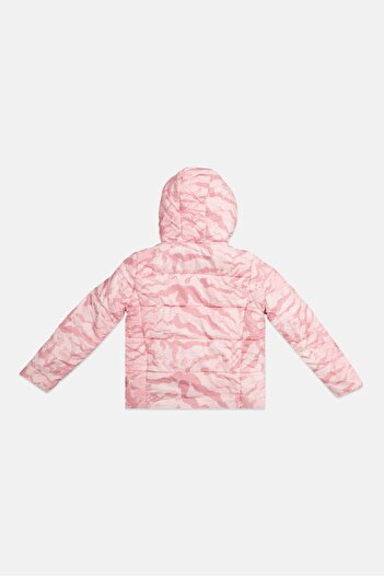 Kensie Girl Kids Girl Camouflage Quilted Jacket, Pink Combo
