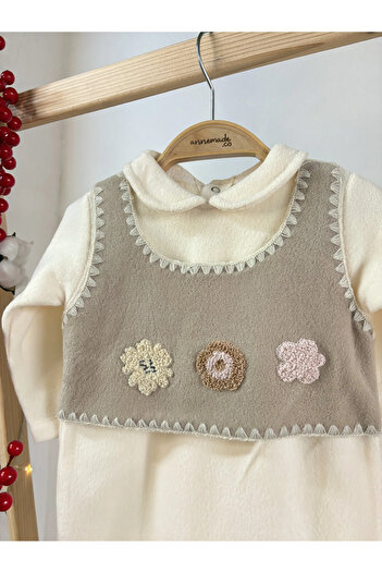 annemade Embroidered Fleece Jumpsuit