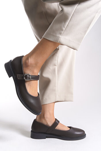 Riccon Saelheira Women's Ballet Flats 0012250 Brown Leather