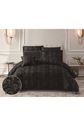 Roshen New Jacquard double bed sheet made of luxurious microfiber, 7 pieces, the epitome of elegance and quality, size 260*240