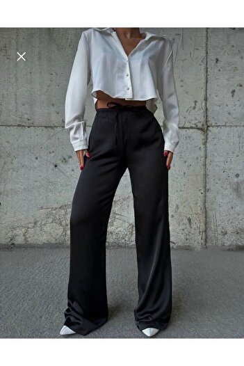 Basko fashion KADIN SATEN YÜKSEK BEL PANTALON