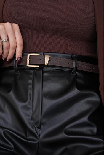 MODAM HİFA Antique Buckle Women's Belt Trouser Belt Dress Belt Waist Belt Shirt Belt