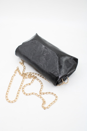 LASSO Women's Wallet Size Gold Chain Shoulder Bag