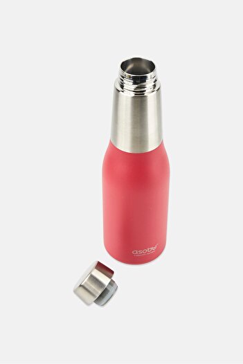 Asobu Stainless Steel Oasis Vaccum Insulated Water Bottle 600 ml, Red