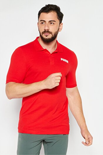 Puma Men Regular Fit Short Sleeve Outdoor Polo Shirt, Red