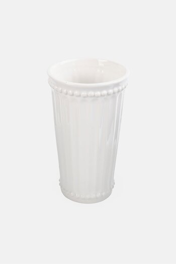 YOTO Ceramic Decorative Vase, White
