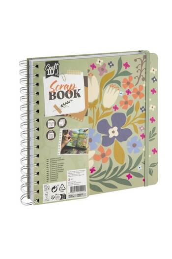 CraftID Scrapbook 21x21 cm 40 sheets 220 gr - green