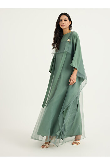 Store Wf Organza Askili Kaftan Dress