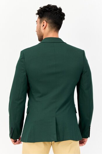 Asos Design Men Regular Fit Solid Semi-Formal Suit Jacket, Forest Green