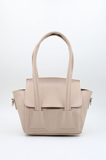 LASSO Women's Long Double Handle Magnet Closure Lined Hand and Shoulder Bag