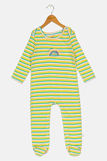 Hamleys Toddlers Boy Stripe Sleepwear Bodysuit, Multicolor