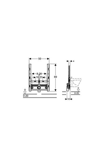 Other GEBERIT GIS BIDET FRAME