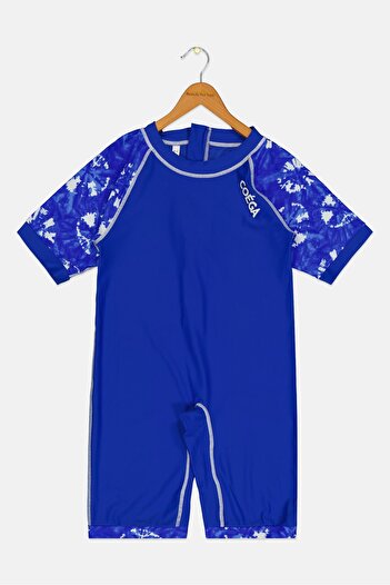 Coega Sunwear Kids Boy Brand Logo One Piece Swwisuit, Blue