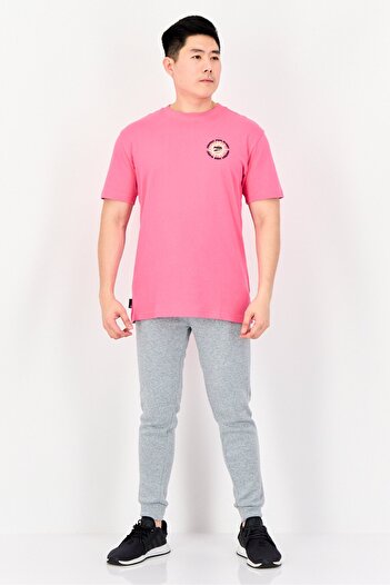 Puma Men Relaxed Fit Short Sleeve Outdoors T-Shirts, Pink