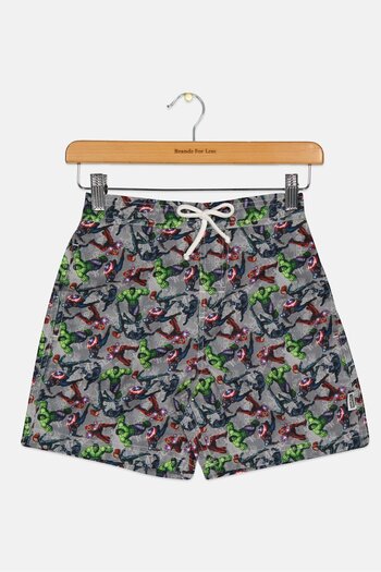 Coega Sunwear Coega x Marvel Kids Boy Allover Print Board Shorts, Multicolor