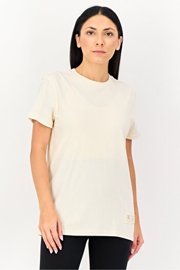 Champion Women Sportswear Fit Short Sleeve Outdoor T-Shirt, Cream