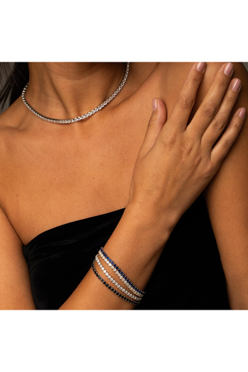 ElectraStore Tennis Jewelry Set, Necklace + Bracelet