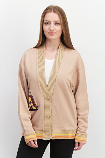 adidas Women Sportswear Fit Outdoor Cardigan, Brown