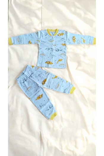 MİLAYS LİFE HOME COLLECTİON Girls' Character Printed Snap-On 100% Cotton Colorful Pajama Set