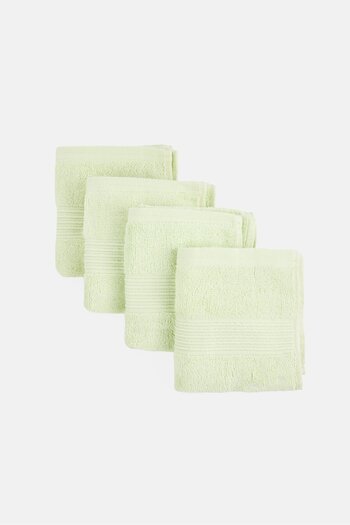 English Laundry 4 Pieces Hand Towel Set, Light Green