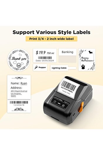 SUPVAN T50M Pro Bluetooth Label Maker Machine with Tape, Wide Waterproof