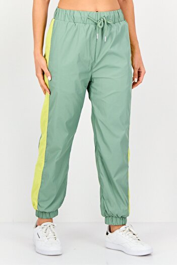 Levi's Women Regular Fit Embroidered Logo Track Pants, Sage Green