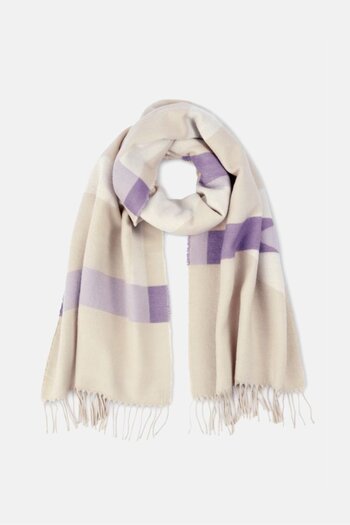 Tchibo Women Block Color Scarf L 210 h 50 cm, Cream