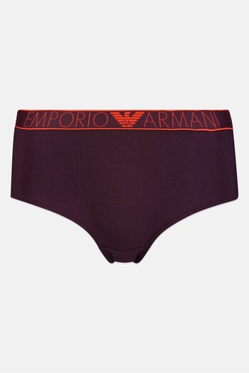 Emporio Armani Women Brand Logo Hipster Panty, Plum