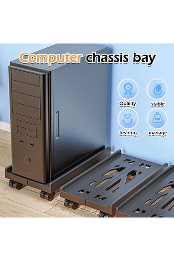 Sporgo PC Stand: Adjustable Under Desk Computer Stand, Universal CPU