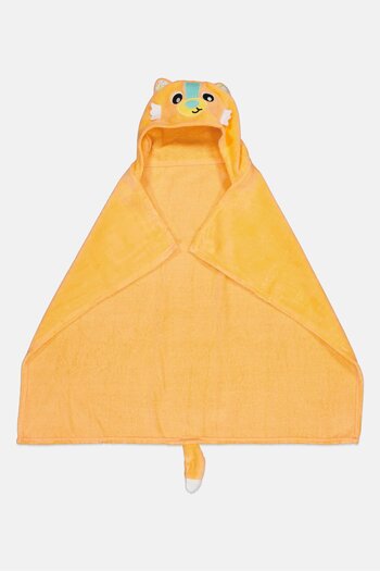 Playgro Toddlers Boy Graphic Print Hooded Towel, Orange