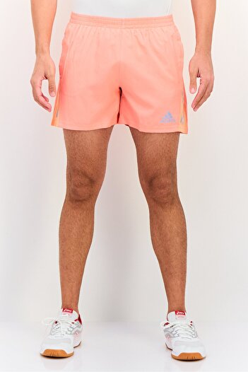 adidas Men Sportswear Fit Drawstring 5 Inseam Training Shorts, Coral