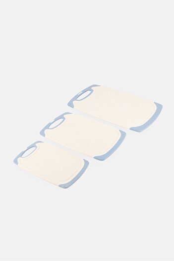 eco home Set Of 3 Wheat Fiber Cutting Boards, Multicolor