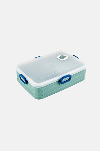 DIAMOND HOME Bento Lunch Box with Movable Sections, Sage
