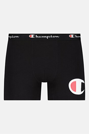 Champion Men Sportswear Fit Brand Logo Boxer Brief, Black